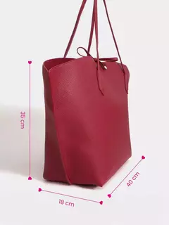 Shopping Bag Trapecio Rojo Madison/ JUANITA JO - comprar online