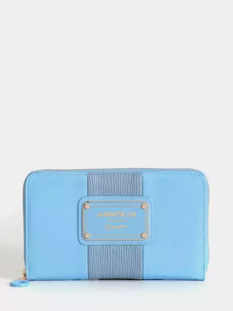 Billetera Clásica Celeste / Juanita Jo - comprar online