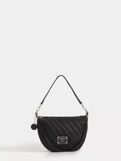 Cartera De Hombro Negro Y Fucsia Andes/ Juanita Jo - tienda online