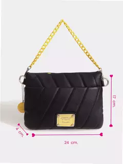 BANDOLERA NEGRO Y AMARILLO ANDES/ JUANITA JO - comprar online