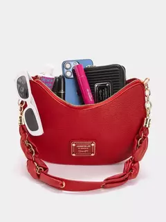 Cartera De Hombro Negra Agos/ JUANITA JO