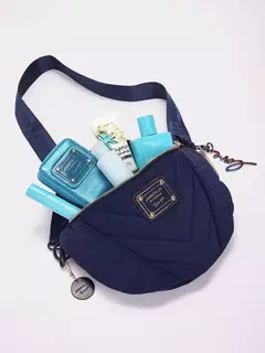 Bandolera Y Riñonera Azul Ivy/ JUANITA JO - Azzaro Lanús