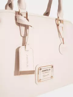 Cartera De Mano Mediana Tiza Venecia/ Juanita Jo - Azzaro Lanús