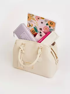 Cartera De Mano Mediana Tiza Venecia/ Juanita Jo - tienda online