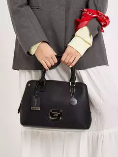 Cartera De Mano Mediana Negra Venecia/ Juanita Jo - tienda online