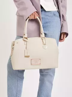 Cartera De Mano Grande Tiza Venecia / Juanita Jo - Azzaro Lanús