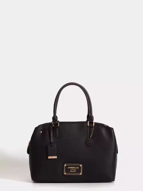 Cartera De Mano Grande Negra Venecia / Juanita Jo
