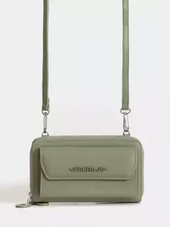 Billetera Bandolera Con Correa Verde/ Juanita Jo - comprar online