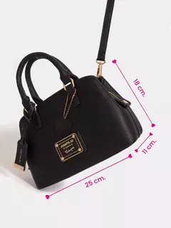 Cartera De Mano Pequeña Venecia Negro /Juanita Jo - comprar online