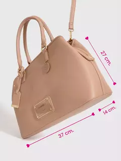 Cartera De Mano Grande Tiza Venecia Vison/ Juanita Jo - comprar online