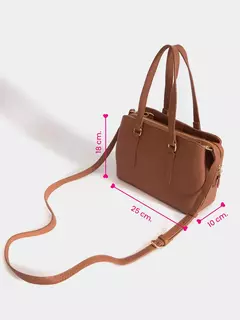 Imagen de Cartera Mediana Marrón Julieta/ JUANITA JO