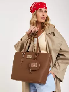 Cartera Grande Marrón Julieta/ JUANITA JO - tienda online