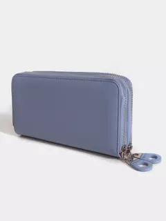 Billetera Grande Negra Con Aplique De Juanita Jo/ JUANITA JO - tienda online