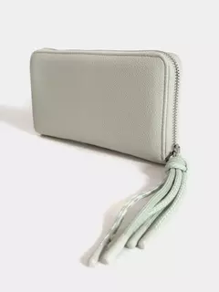 Billetera Grande Visón Con Tiracierre De Cordones/ JUANITA JO - tienda online