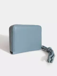 Billetera Chica Verde Con Tiracierre De Cordones/JUANITA JO - comprar online