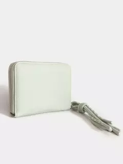 Billetera Chica Negra Con Tiracierre De Cordones - comprar online