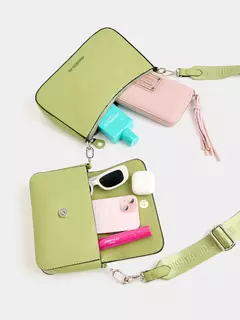 Bandolera 2 En 1 Verde Lara / JUANITA JO - comprar online