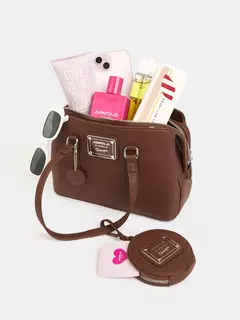 Cartera Mediana Marrón Julieta/ JUANITA JO en internet