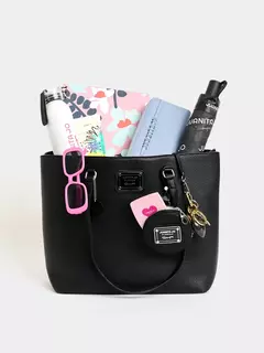 Cartera Grande Negra Julieta/ JUANITA JO - Azzaro Lanús