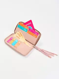 Billetera Grande Verde Con Tiracierre De Cordones/ JUANITA JO - Azzaro Lanús