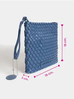 Pouch Cuadrado BORDO Lazo /JUANITA JO - comprar online