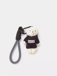 Llavero Charm Oso Peluche Negro Milo/ JUANITA JO en internet