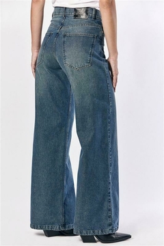OXFORD SUPER WIDE MATIZADO AZUL MATIZADO/ Melocoton - tienda online