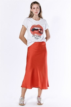 Falda Midi Glam / Melocoton - comprar online