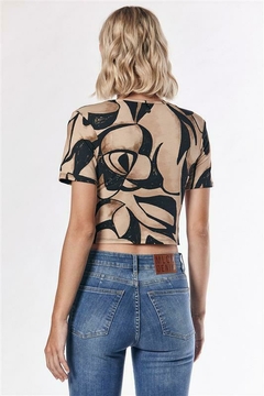 Remera Crop Print / Melocoton - comprar online