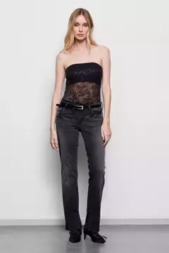 PANTALON GABY ST SPLIT NEW BLACK/ TUCCI - tienda online