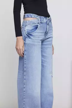 PANTALON WIDE CUT OUT NEW BLUE/ TUCCI - Azzaro Lanús