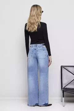 PANTALON WIDE CUT OUT NEW BLUE/ TUCCI en internet