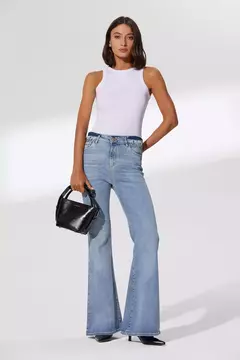 PANTALON KATY FL CUPRA BLUE/ Tucci
