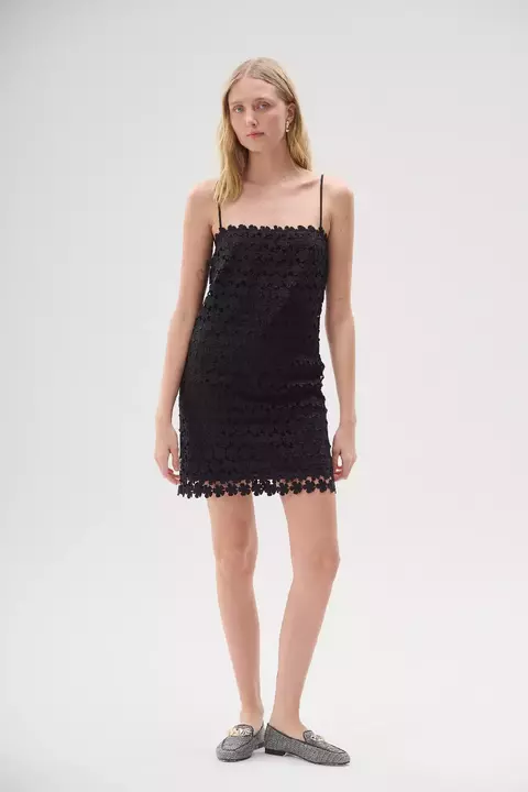 VESTIDO MARGARITA CORTO NEGRO/ LAMODE