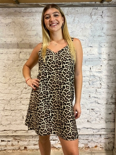 Vestido Bretel Ancho Animal Print / Property