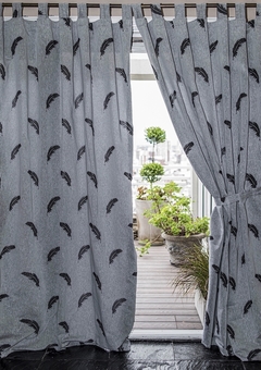 Jgos. Cortinas JACQUARD LIVIANO Plumas 2.20M - comprar online