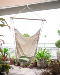 SILLA COLGANTE RÚSTICA PANAMÁ tipo Paraguaya. - DECO OCHENTA