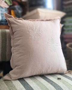 Almohadones 50x50 TUSOR Bordado DIENTE DE LEÓN - comprar online