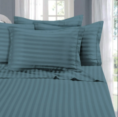 Jgos. Sábanas KING SIZE Cotton Touch Rayas Premium