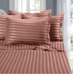 Jgos. Sábanas KING SIZE Cotton Touch Rayas Premium - comprar online