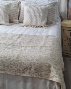 Pie de cama rústico TIMUR IKAT - comprar online