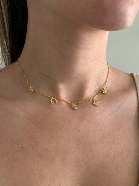 Gargantilla Domi en Plata Gold