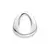 Dije inicial pasante plata lisa "O" - comprar online