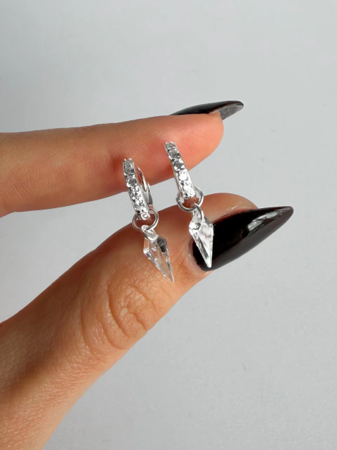 Argollas Diamante Plata