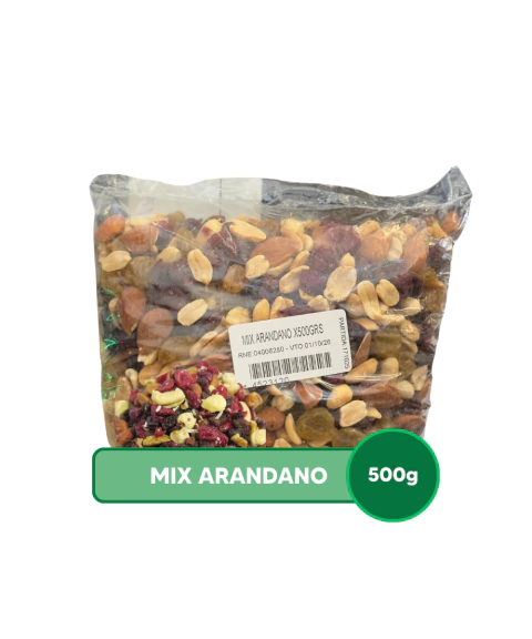 MIX ARANDANO X 500 GRS (pasas rubias,mani,almendra,arándano) - comprar online