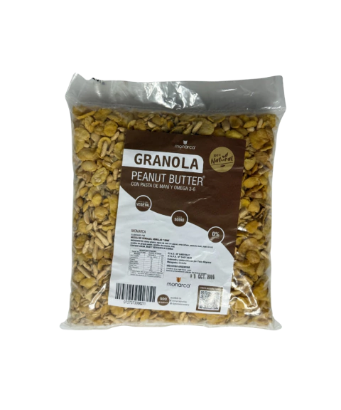 GRANOLA PEANUT BUTTER PASTA DE MANI 500 GR MONARCA - comprar online