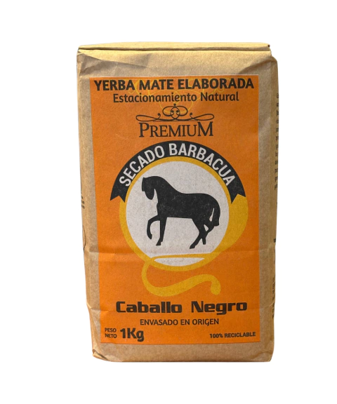 Yerba Mate Caballo Negro Barbacuá 1kg - comprar online