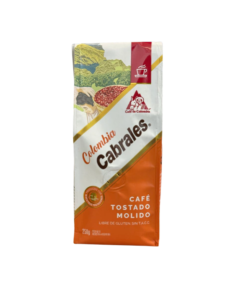 Café COLOMBIA 250 GR CABRALES Tostado Molido - comprar online