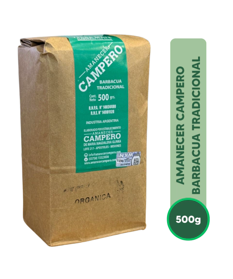 Yerba Mate Amanecer Campero Barbacuá x 500g (Tradicional y Tereré) - comprar online
