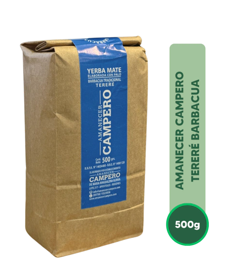 Yerba Mate Amanecer Campero Barbacuá (500g) - Tradicional y Tereré en internet
